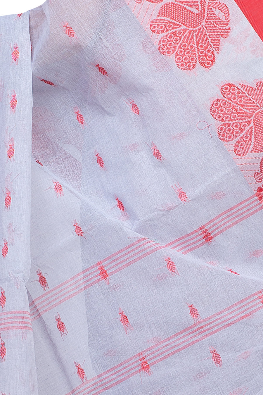 Assh Pure Cotton MOYUR PAR Tant Saree (902)